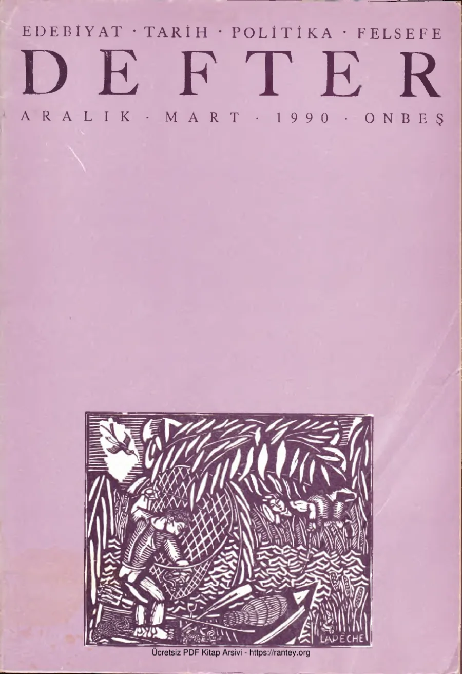 Defter Sayı 15: Aralık 1991 kapak görseli