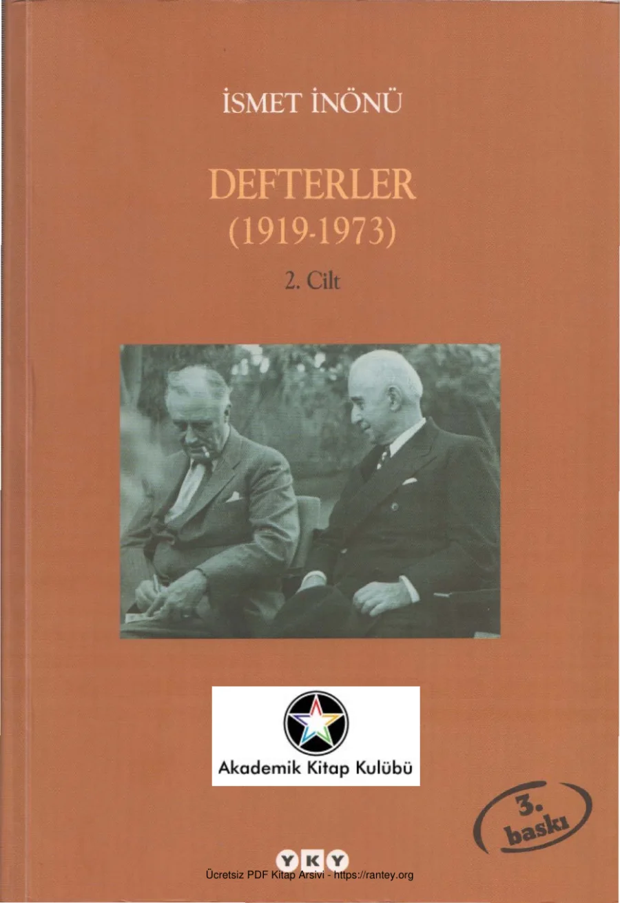 Defterler 1919 1973 Cilt II kapak görseli