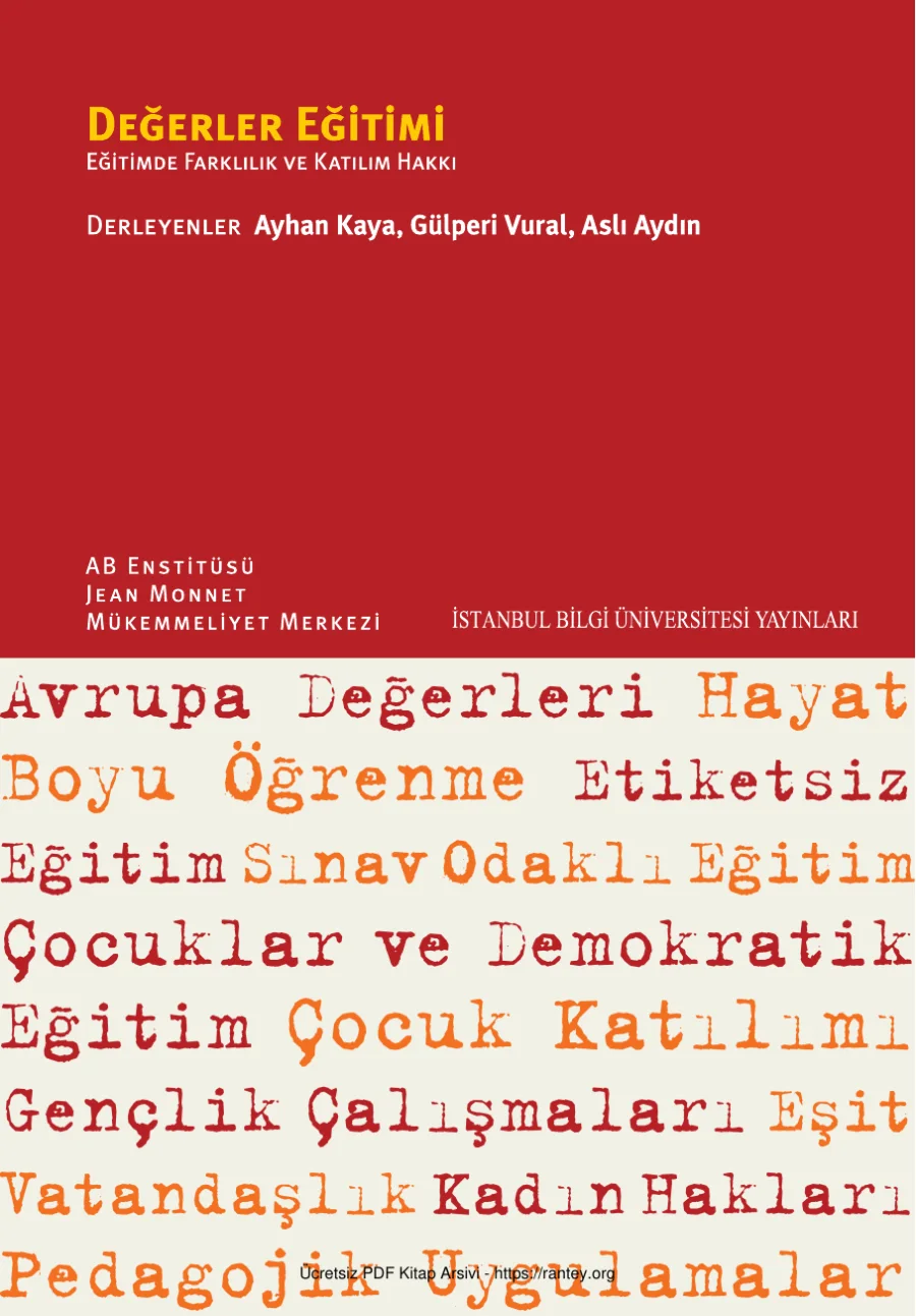 Değerler Eğitimi kapak görseli