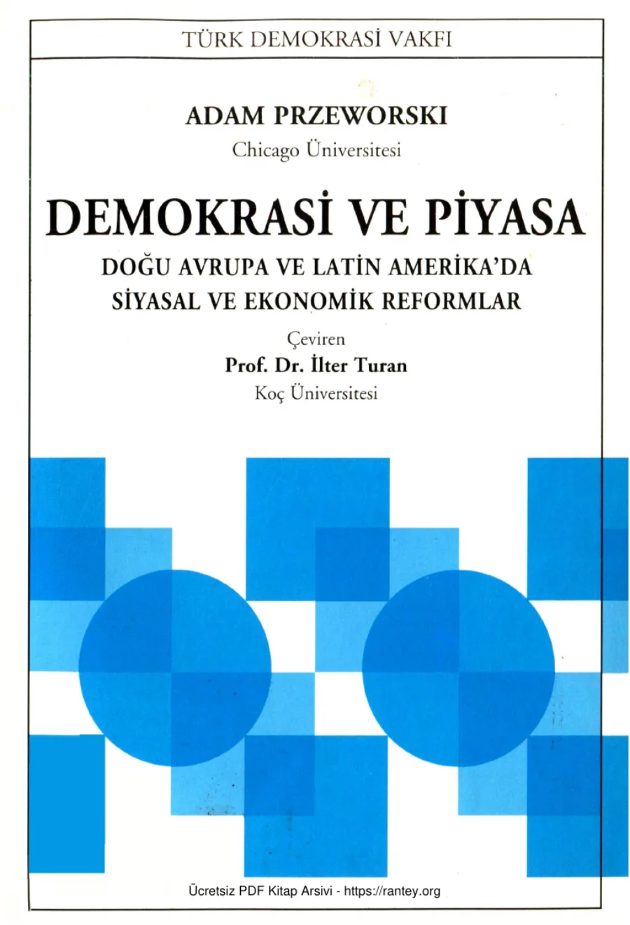 Demokrasi ve Piyasa TDV Yayınları kapak görseli