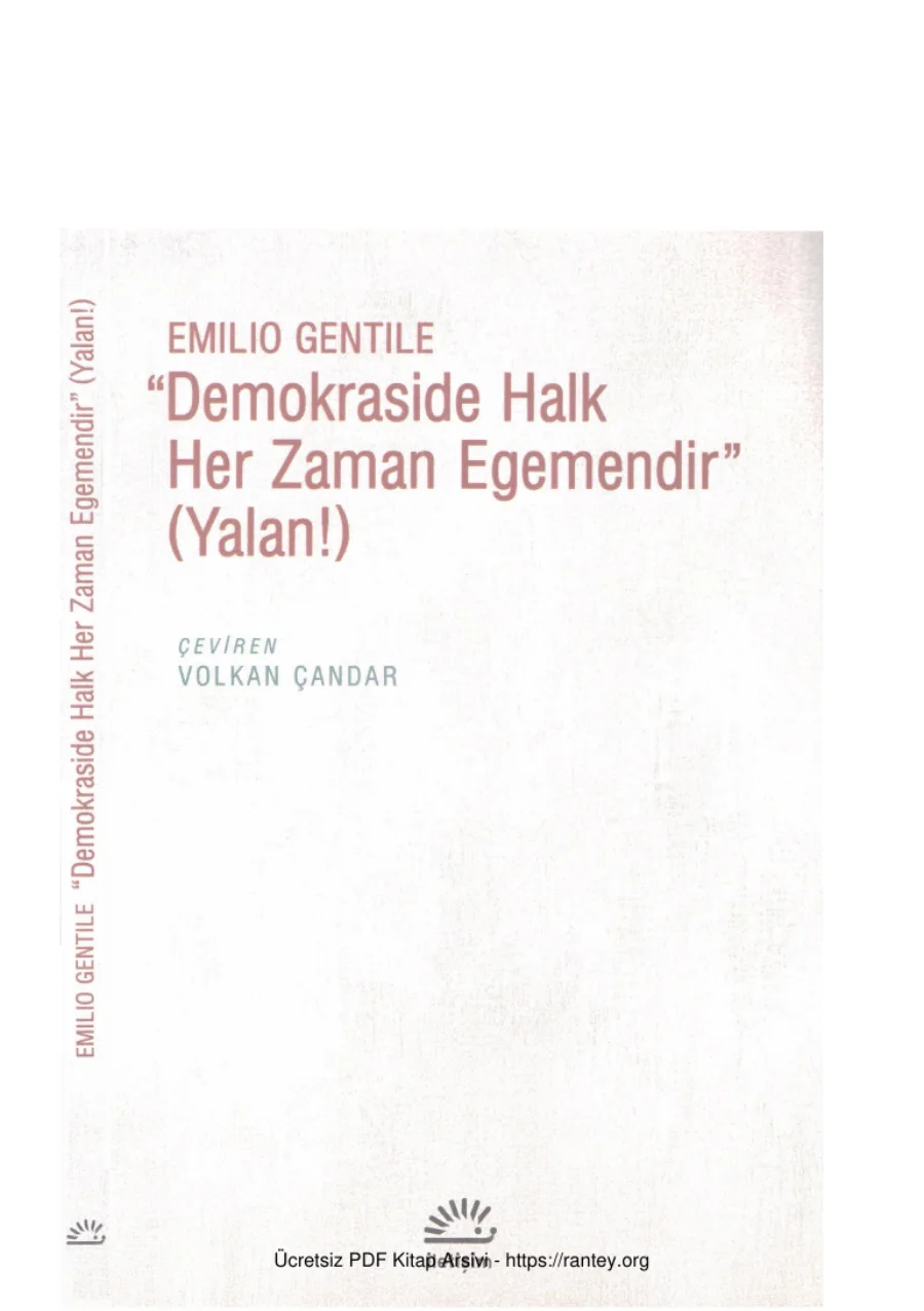 Demokraside Halk Her Zaman Egemendir Yalan kapak görseli