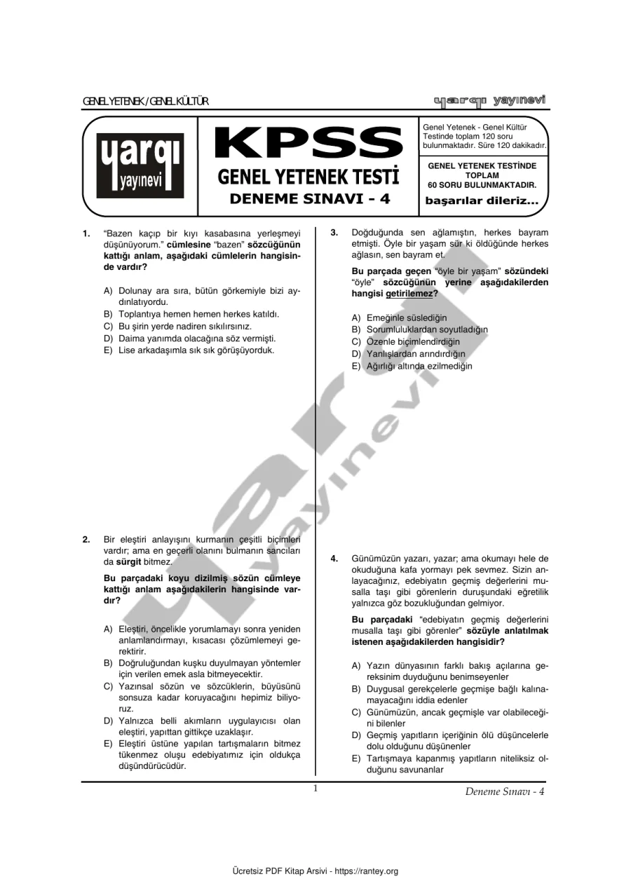 deneme4gkgy kapak görseli