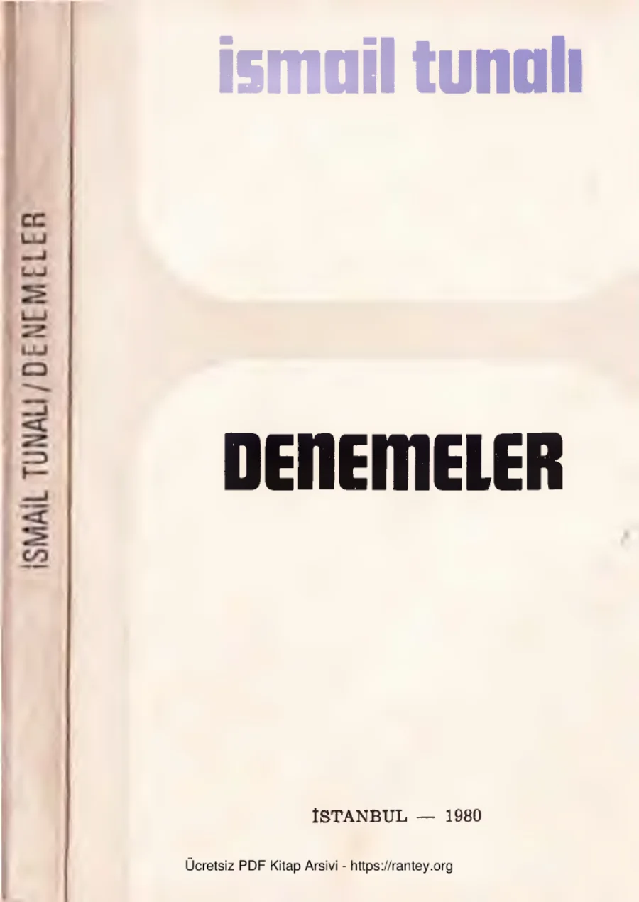 Denemeler İktisadi Yayınlar kapak görseli