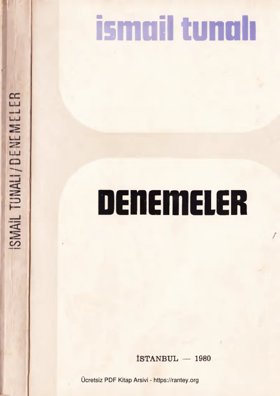 Denemeler kapak görseli