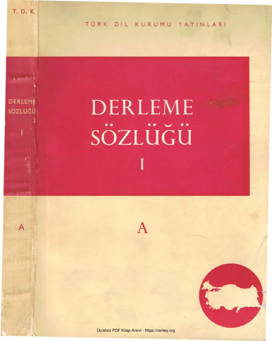 Derleme Sözlüğü Cilt I A kapak görseli