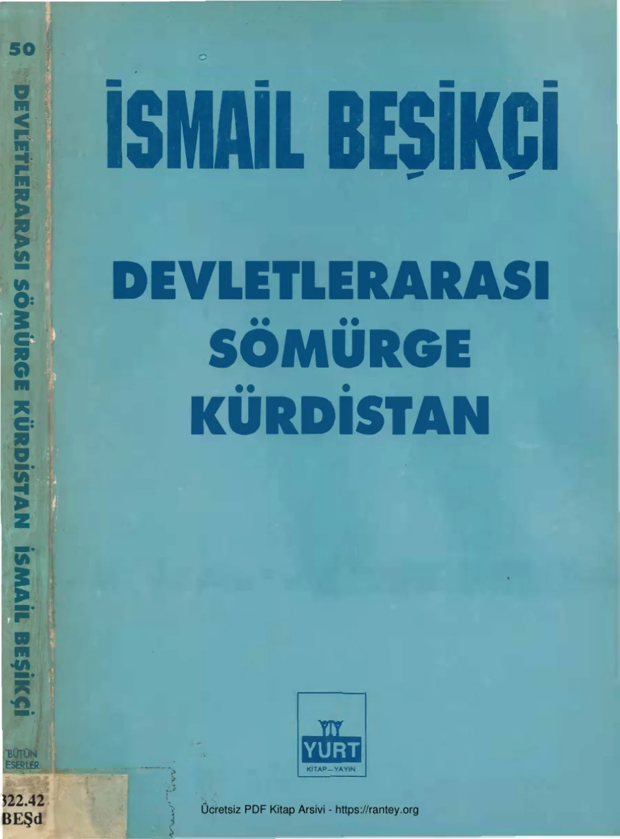 Devletler Arası Sömürge Kürdistan Yurt Yayınları kapak görseli