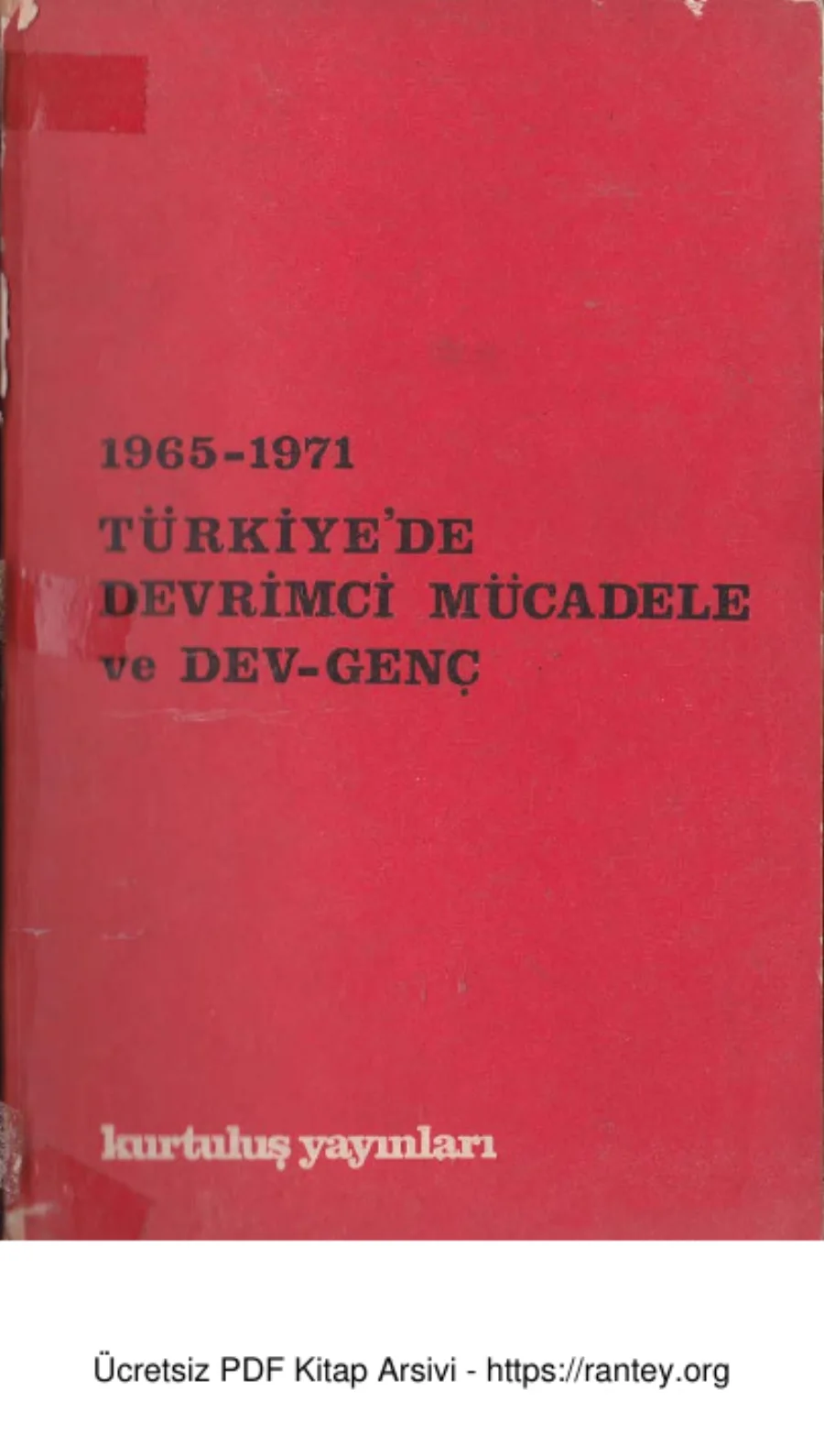 Devrimci Mücadele ve Dev Genç Kurtuluş Yayınları kapak görseli