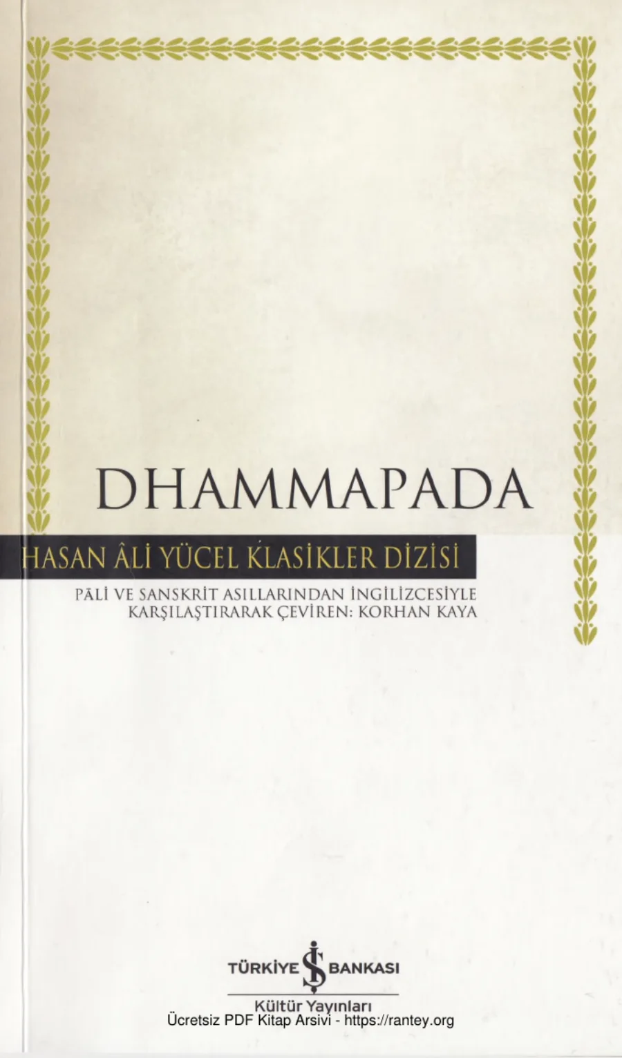Dhammapada İş Bankası Yayınları kapak görseli