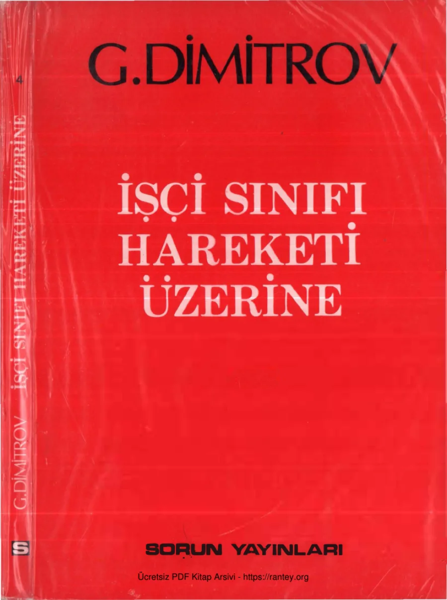 Dimitrov İşçi Sınıfı Hareketi Üzerine kapak görseli