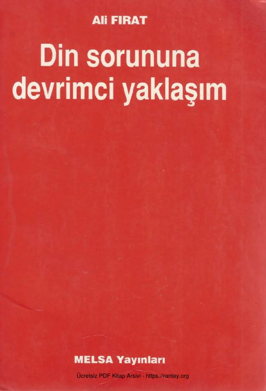 Din Sorununa Devrimci Yaklaşım Melsa Yayınları kapak görseli