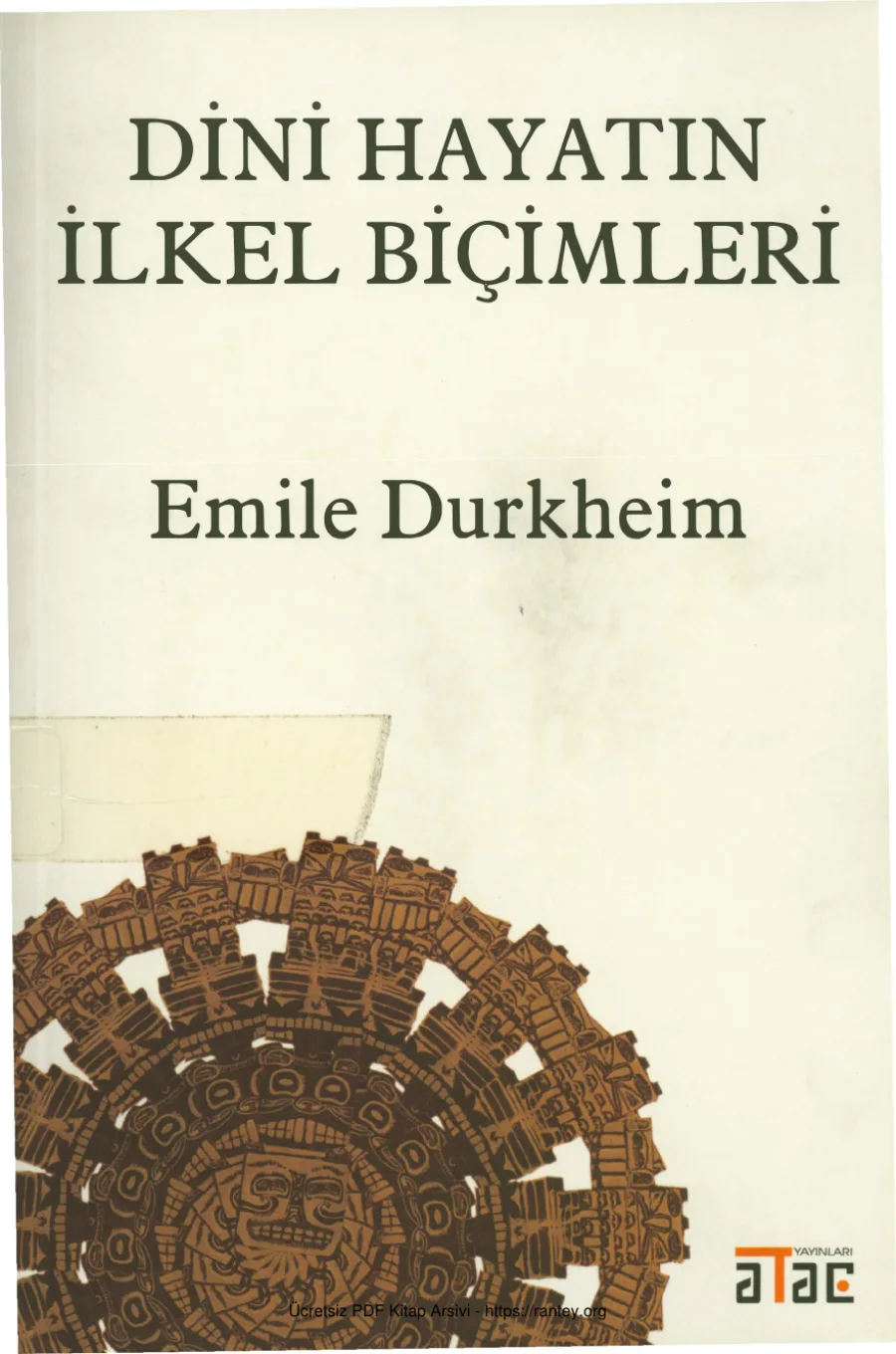 Dini Hayatın İlkel Biçimleri kapak görseli