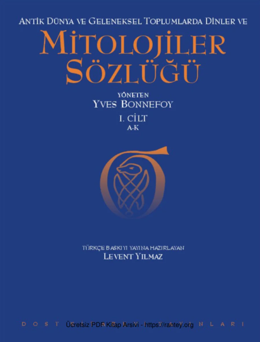 Dinler Sozlugu 1cilt Yves Bonnefoy kapak görseli