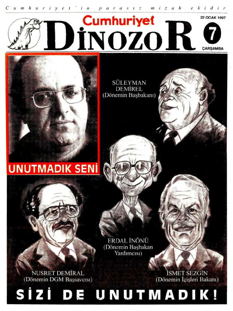 Dinozor Cumhuriyet Parasız Eki Sayı 07 kapak görseli