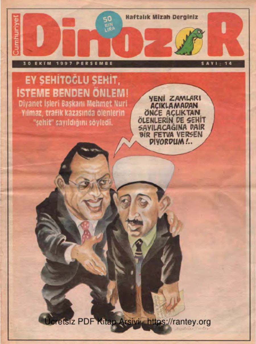 Dinozor Sayı 14 kapak görseli