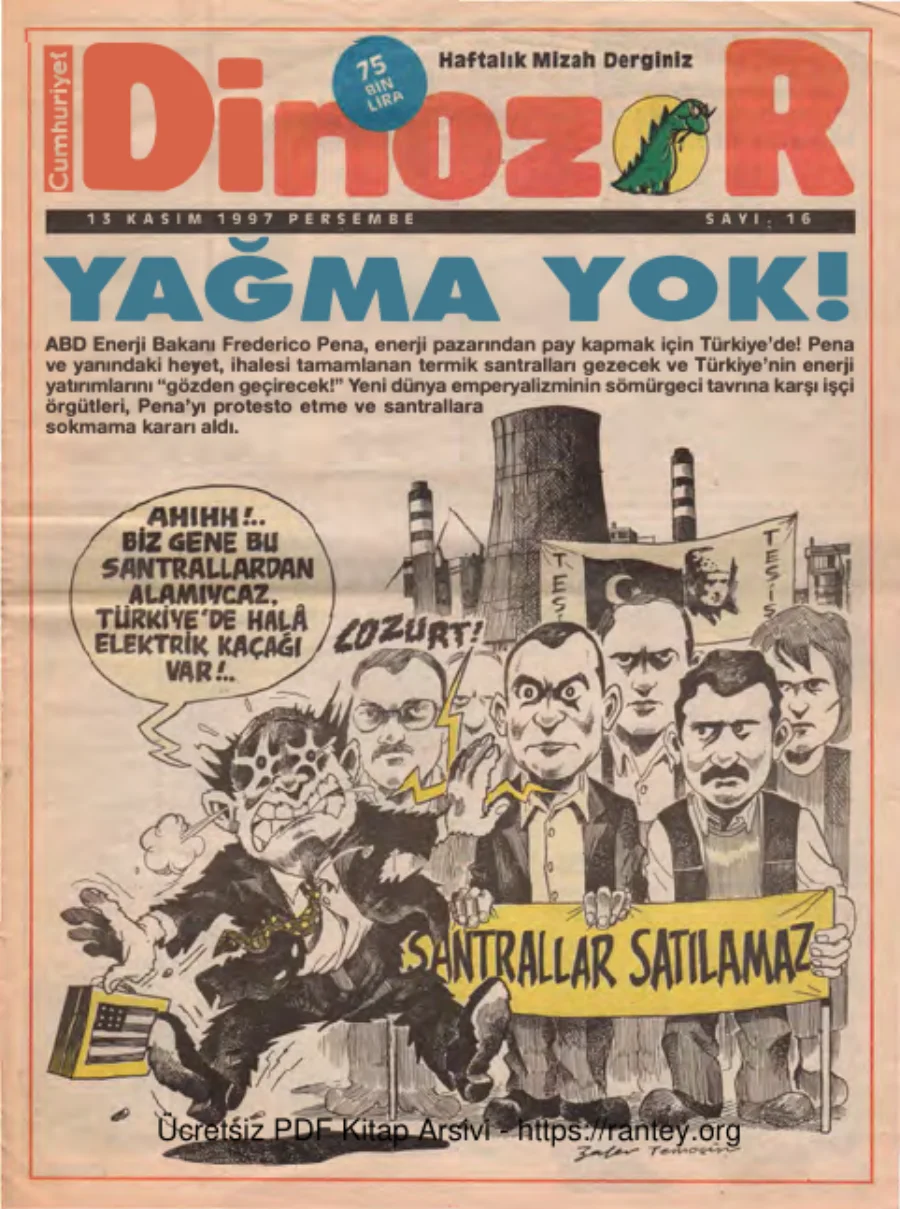 Dinozor Sayı 16 kapak görseli