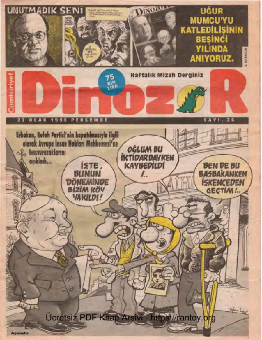 Dinozor Sayı 26 kapak görseli