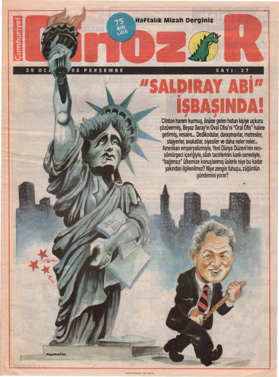 Dinozor Sayı 27 kapak görseli
