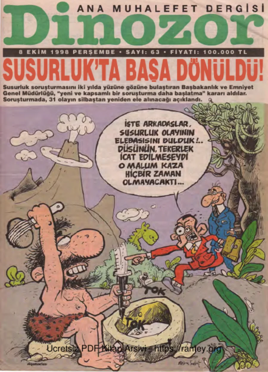 Dinozor Sayı 63 kapak görseli