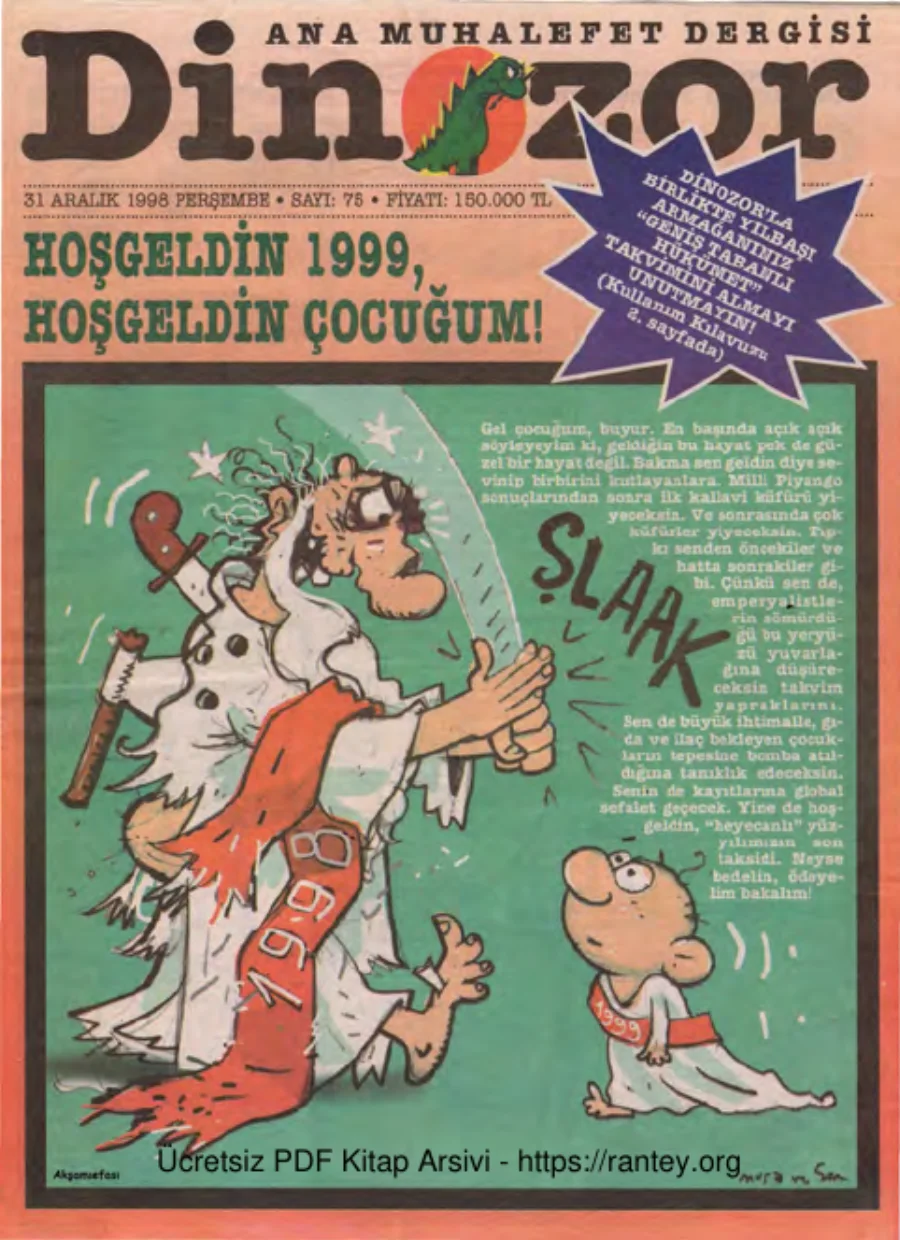 Dinozor Sayı 75 kapak görseli
