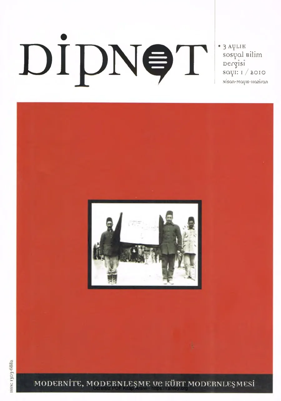 Dipnot Sayı 01 - Modernite Modernleşme ve Kürt Modernleşmesi kapak görseli