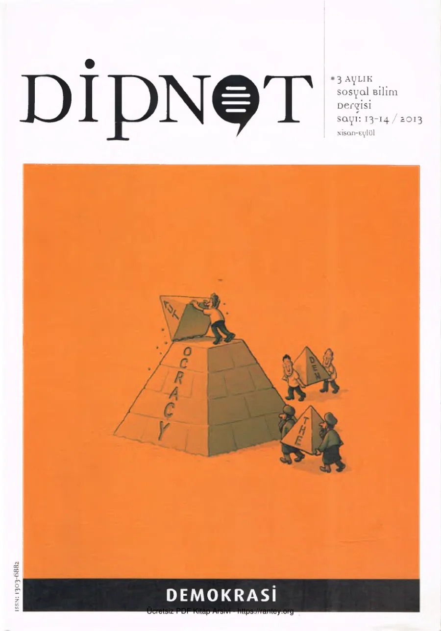 Dipnot Sayı 13-14 - Demokrasi kapak görseli