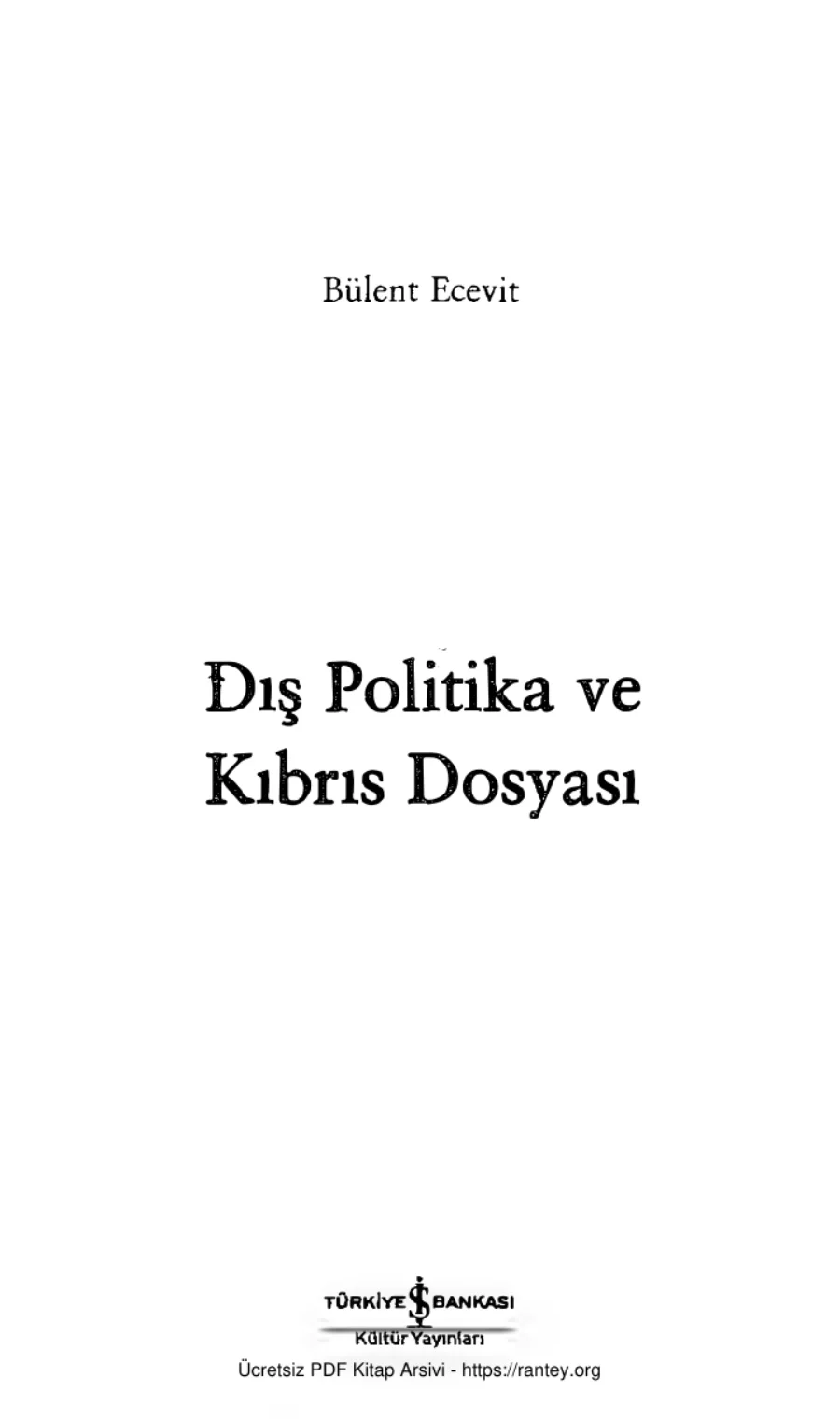 Dış Politika ve Kıbrıs Dosyası kapak görseli