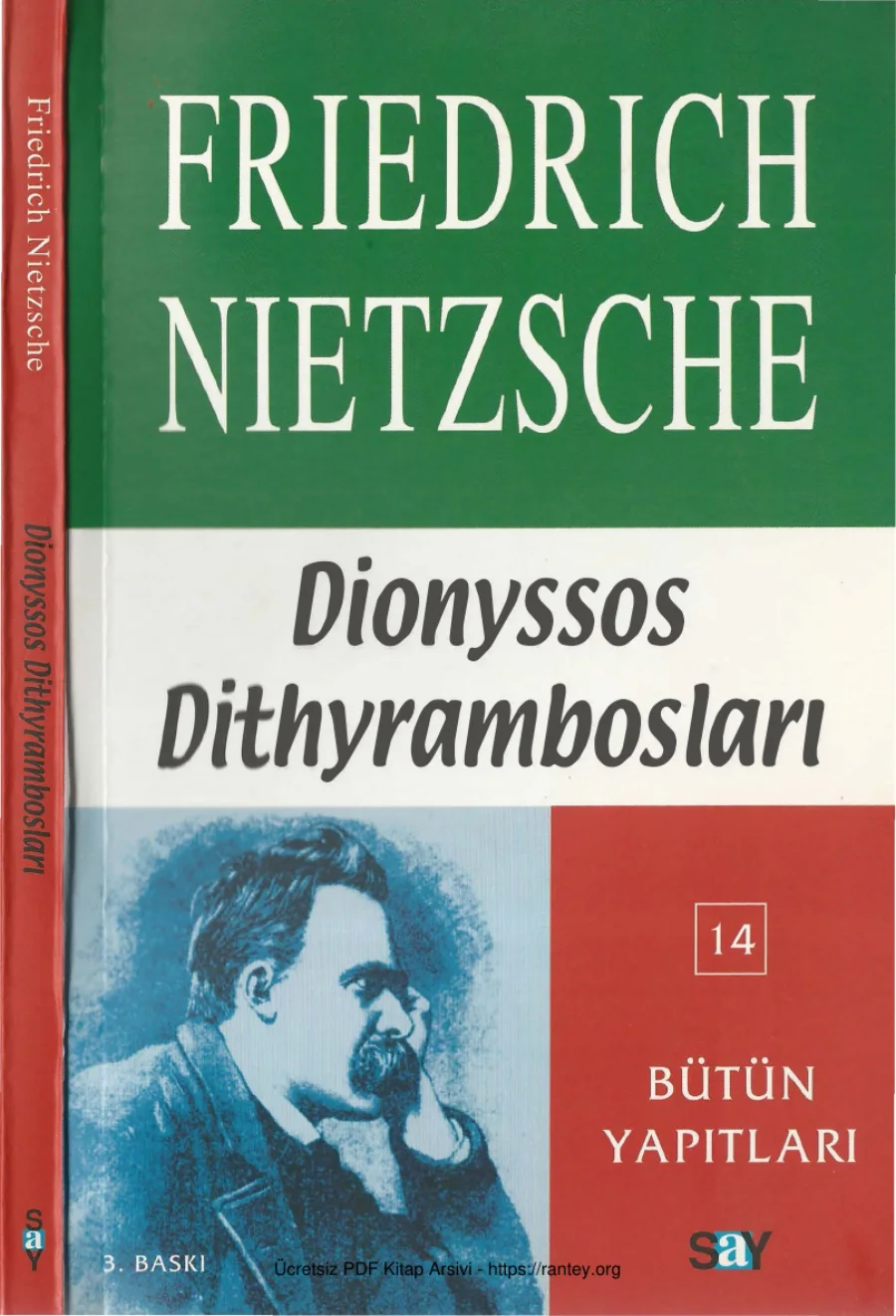 Dithyrambosları Say Yayınları kapak görseli