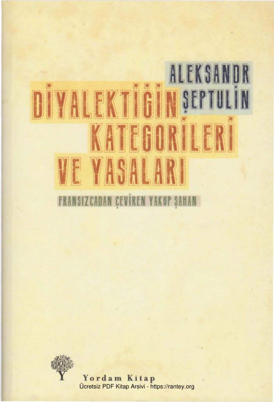 Diyalektiğin Kategorileri ve Yasaları kapak görseli