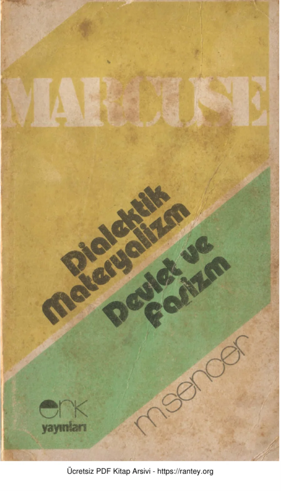 Diyalektik Materyalizm Devlet ve Faşizm Erk Yayınları kapak görseli