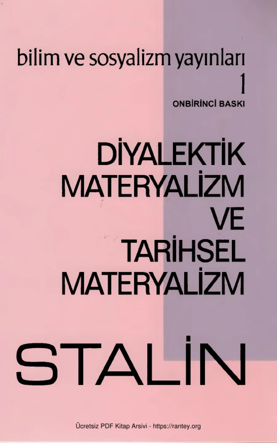 Diyalektik Materyalizm ve Tarihsel Materyalizm kapak görseli