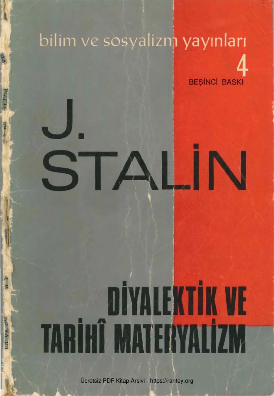 Diyalektik ve Tarihi Materyalizm kapak görseli