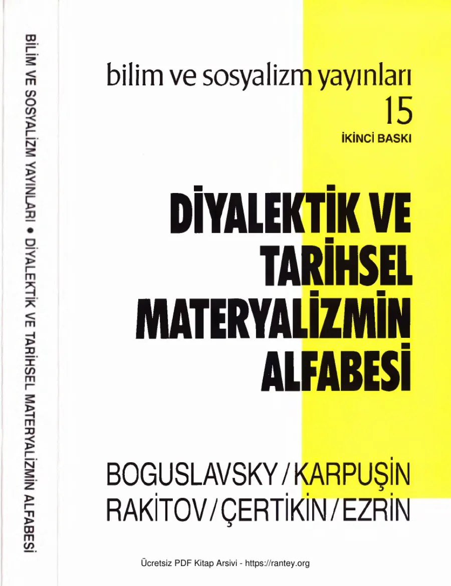 Diyalektik ve Tarihsel Materyalizmin Alfabesi kapak görseli