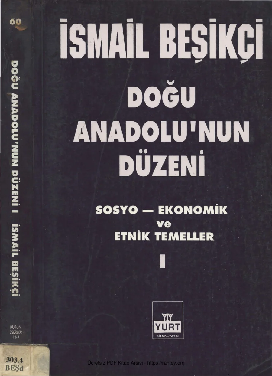Doğu Anadolunun Düzeni Cilt I kapak görseli