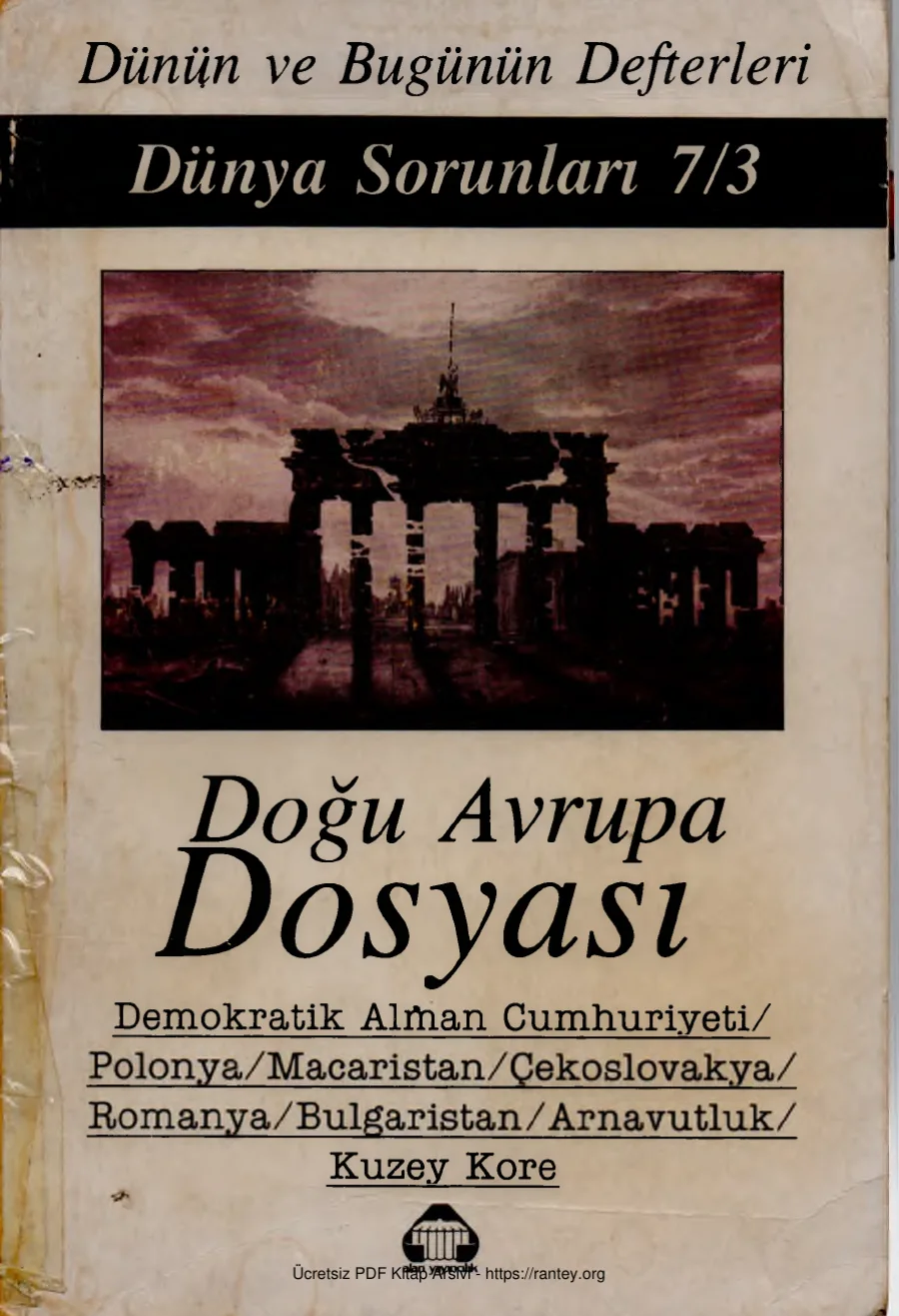 Doğu Avrupa Dosyası Alan Yayınları kapak görseli