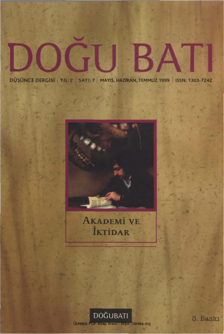 Doğu Batı Sayı 07: Akademi ve İktidar kapak görseli