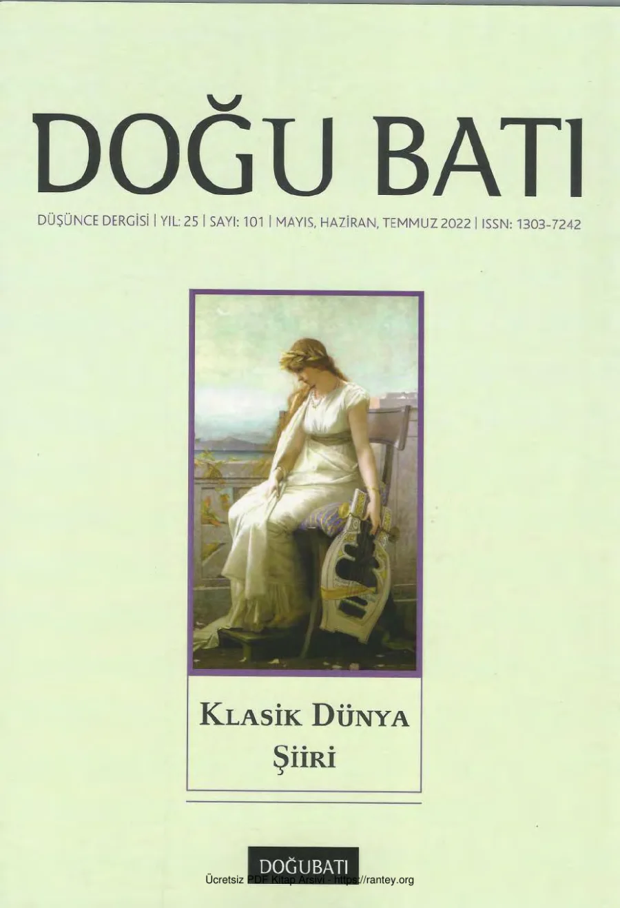 Doğu Batı Sayı 101 - Klasik Dünya Şiiri kapak görseli