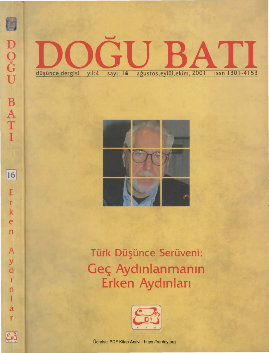Doğu Batı Sayı 16 - Türk Düşünce Serüveni kapak görseli