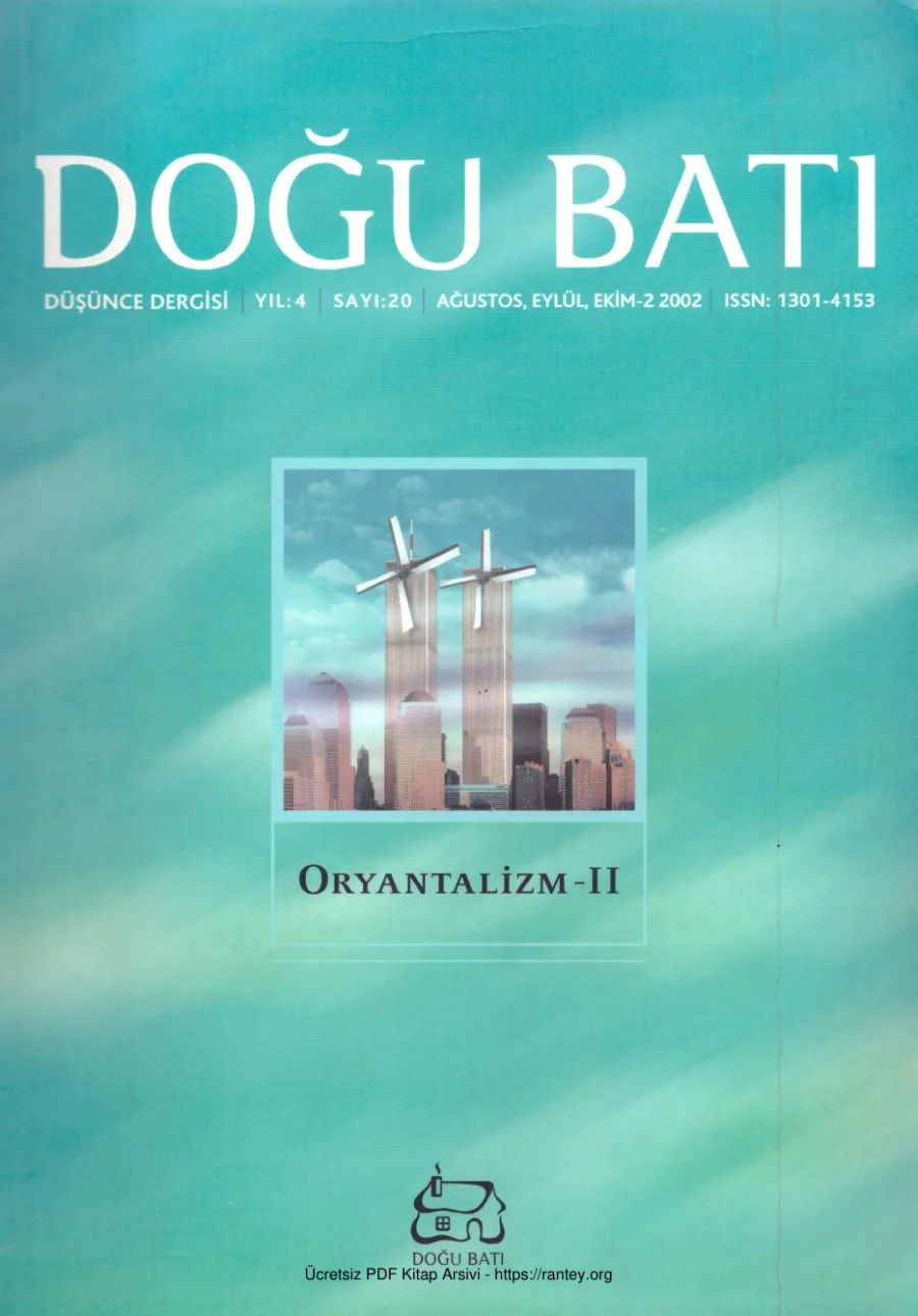 Doğu Batı Sayı 20: Oryantalizm II kapak görseli