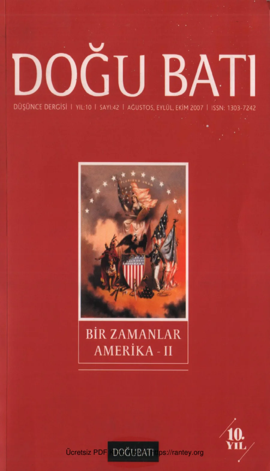 Doğu Batı Sayı 42 Bir Zamanlar Amerika II kapak görseli