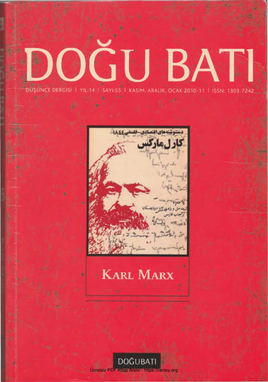 Doğu Batı Sayı 55 Karl Marks kapak görseli