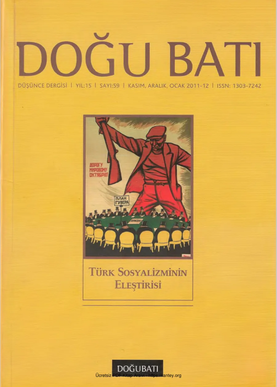 Doğu Batı Sayı 59: Türk Sosyalizminin Eleştirisi kapak görseli