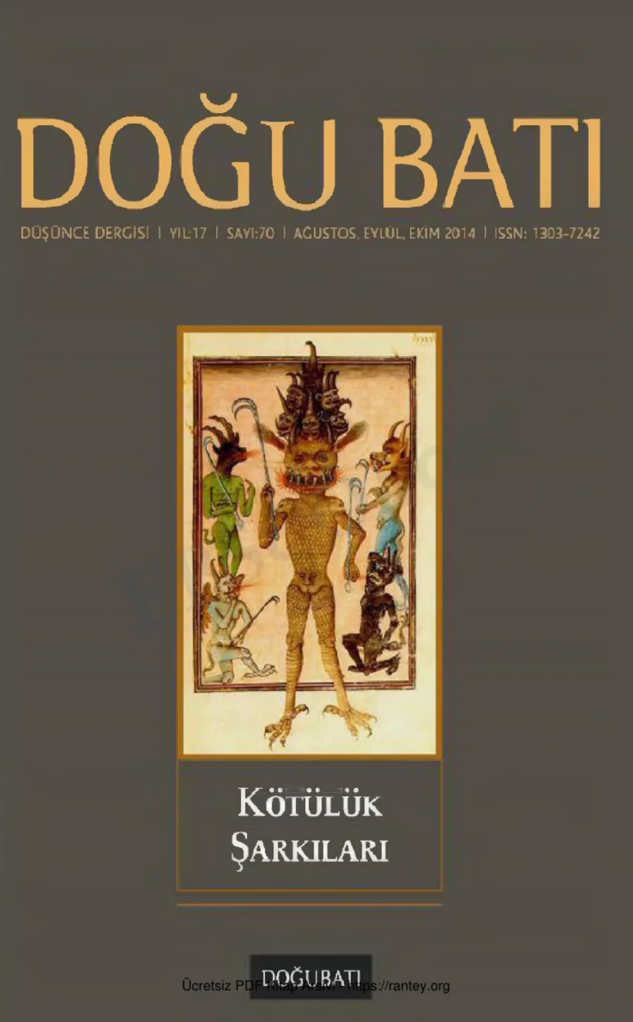 Doğu Batı Sayı 70: Kötülük Şarkıları kapak görseli