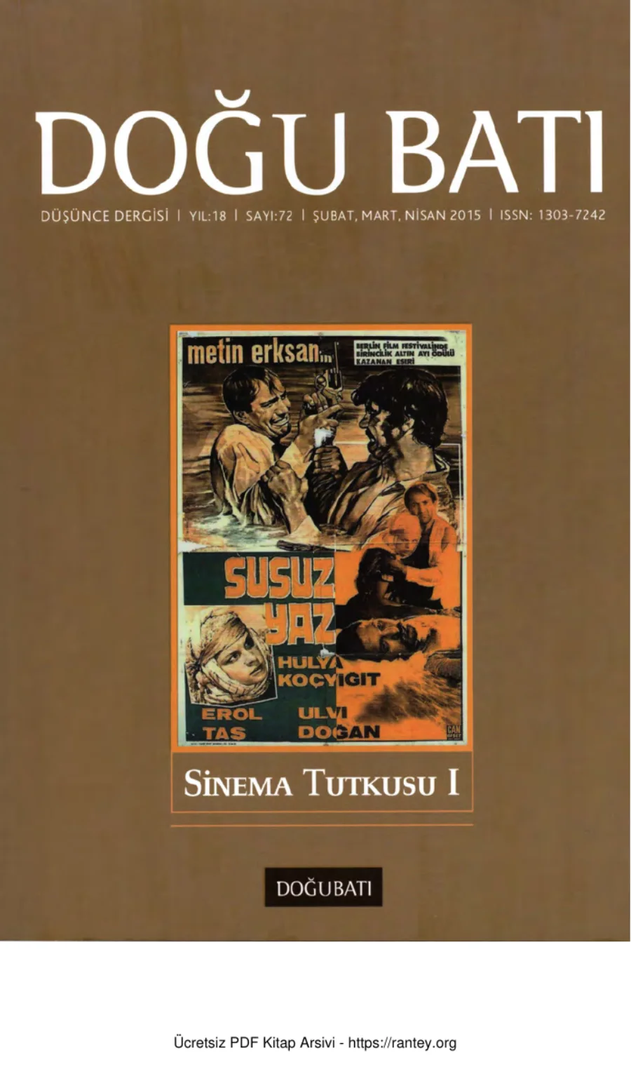 Doğu Batı Sayı 72: Sinema Tutkusu I kapak görseli