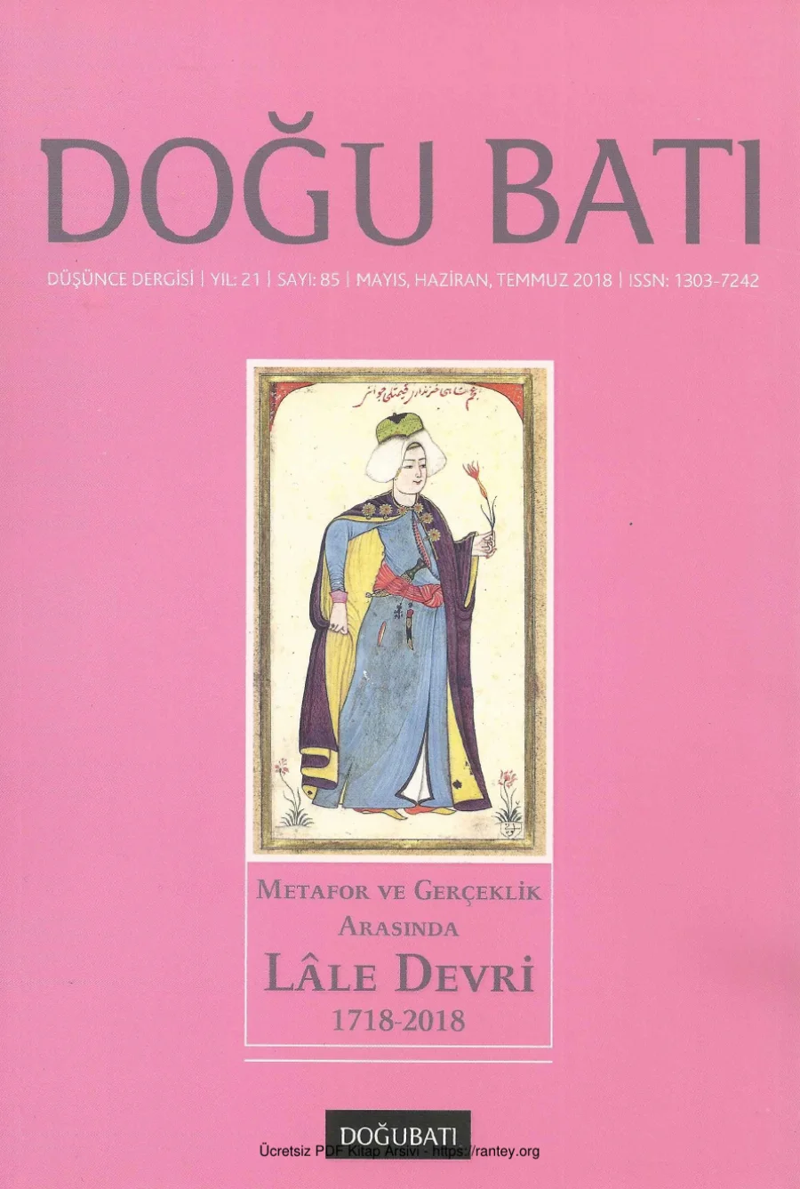 Doğu Batı Sayı 85 Lale Devri kapak görseli