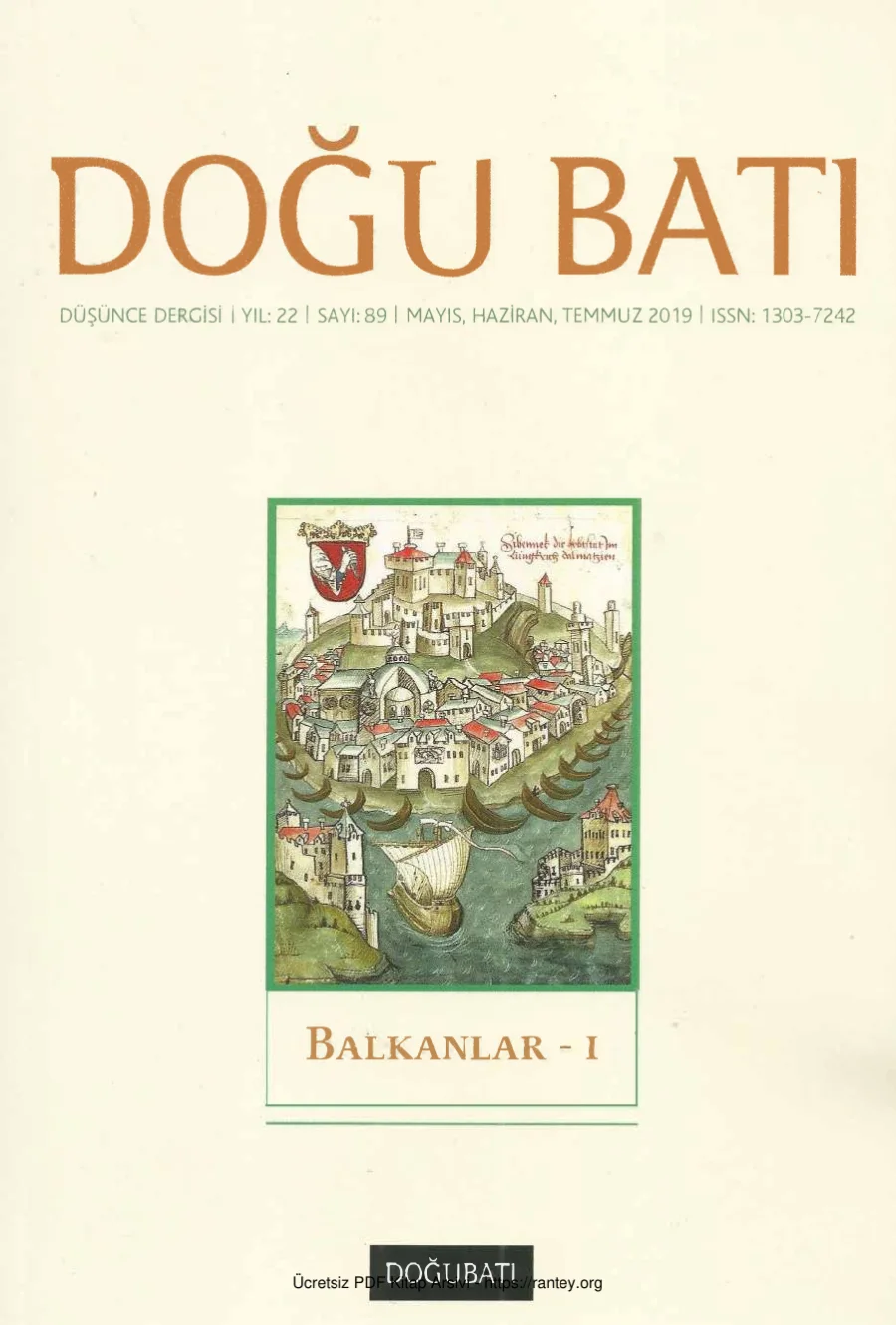 Doğu Batı Sayı 89 Balkanlar I kapak görseli