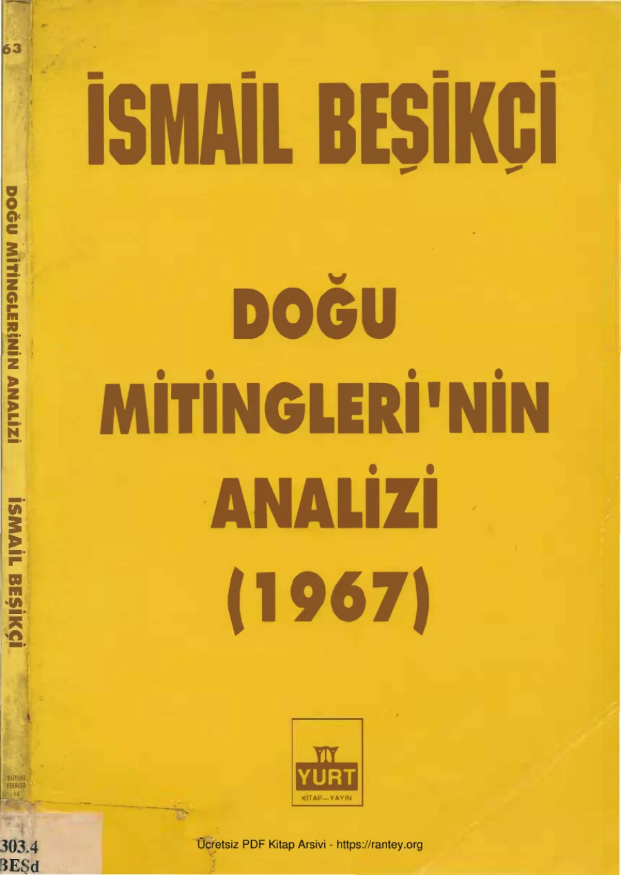 Doğu Mitinglerinin Analizi 1967 kapak görseli