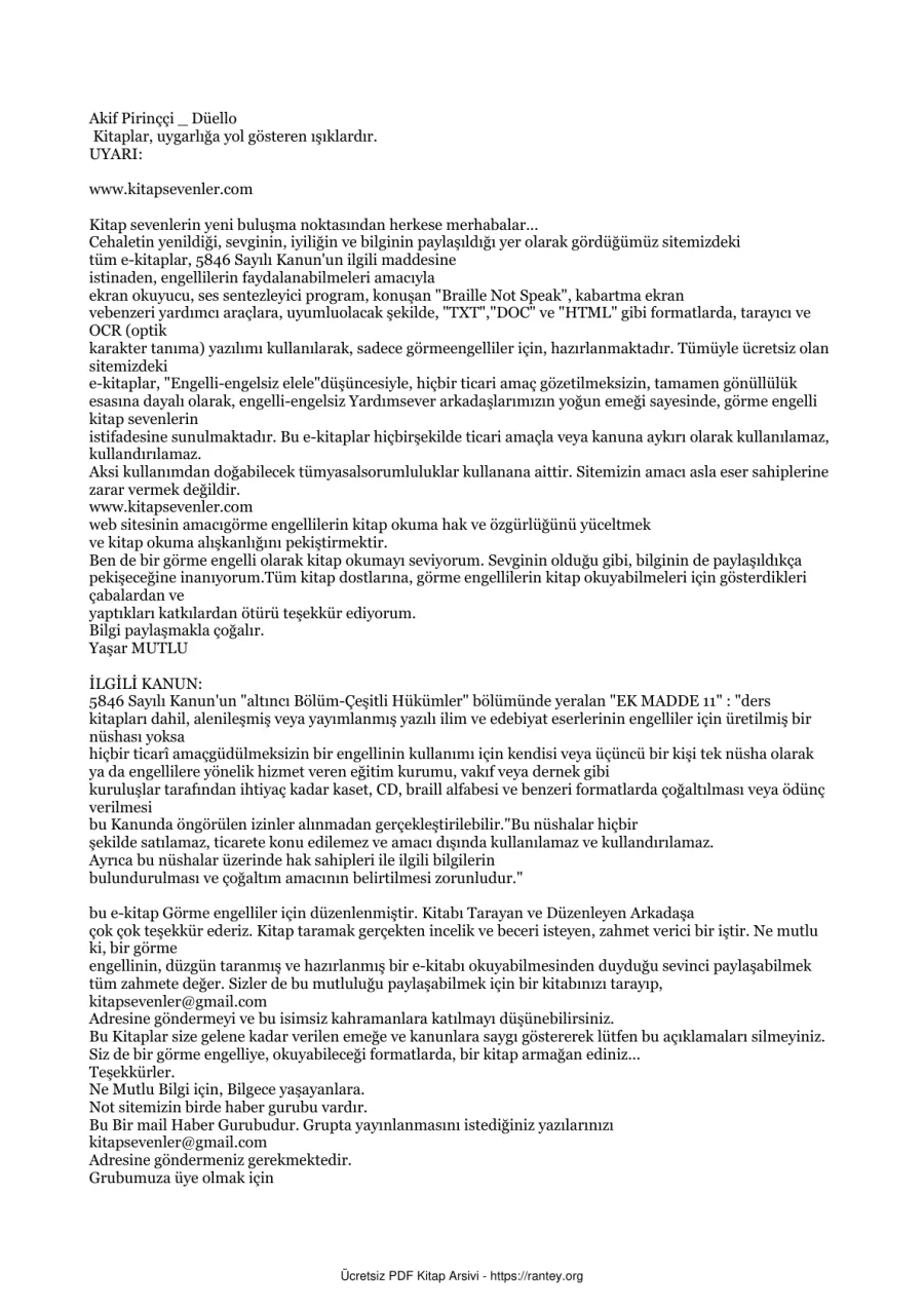 Düello kapak görseli
