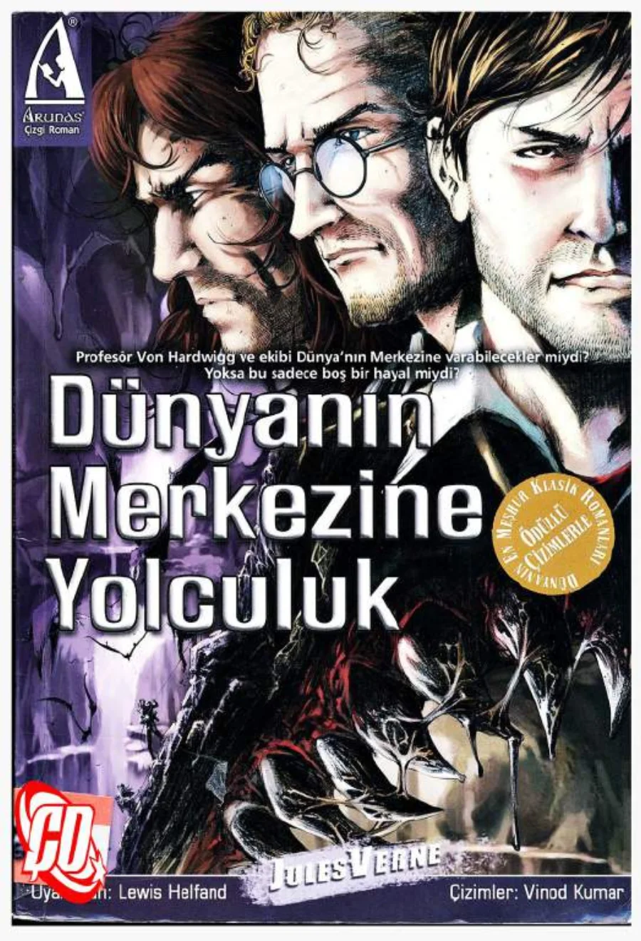Dünyanın Merkezine Yolculuk Arunas Yayınları kapak görseli