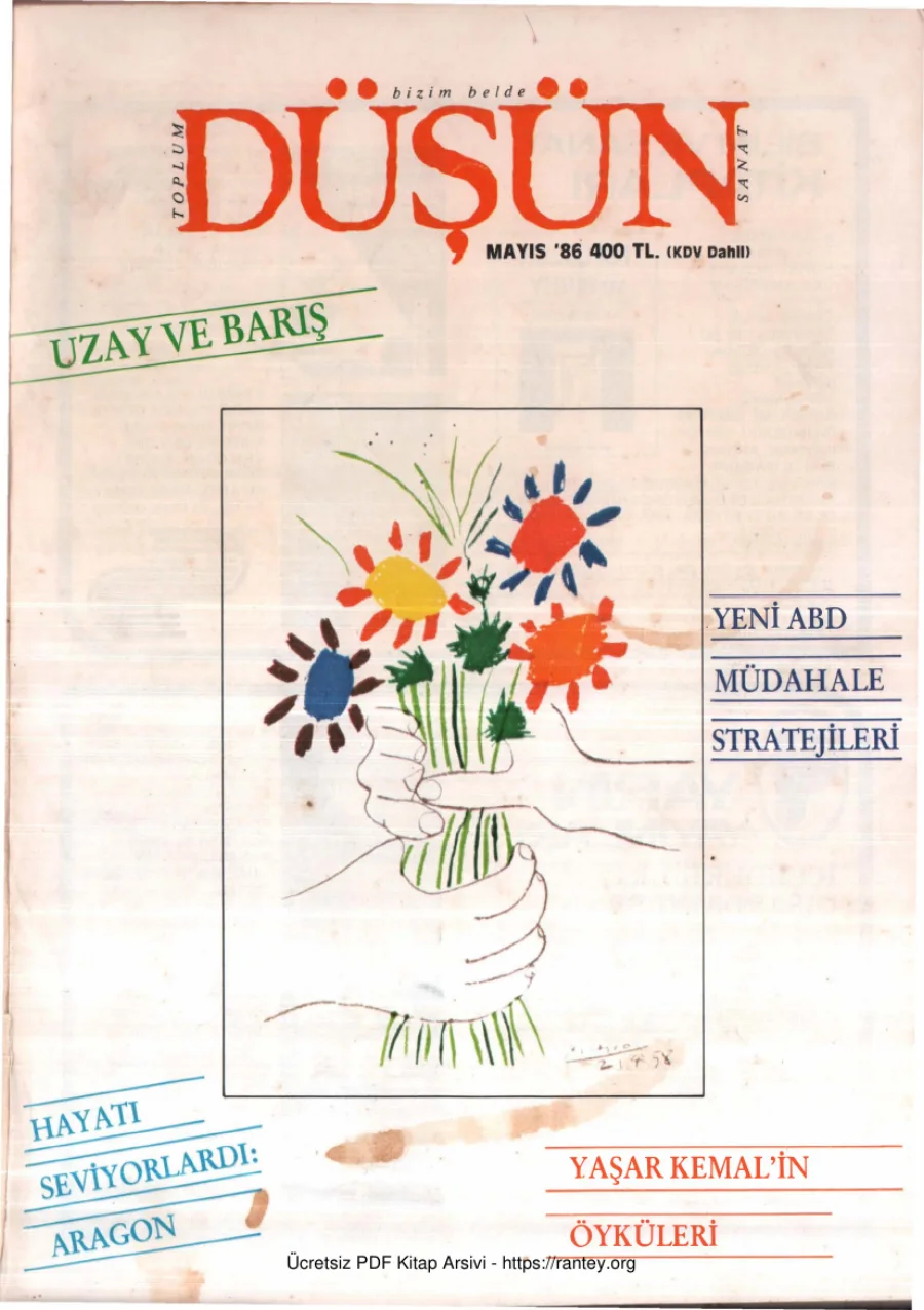 Düşün Sayı 026 Mayıs 86 kapak görseli
