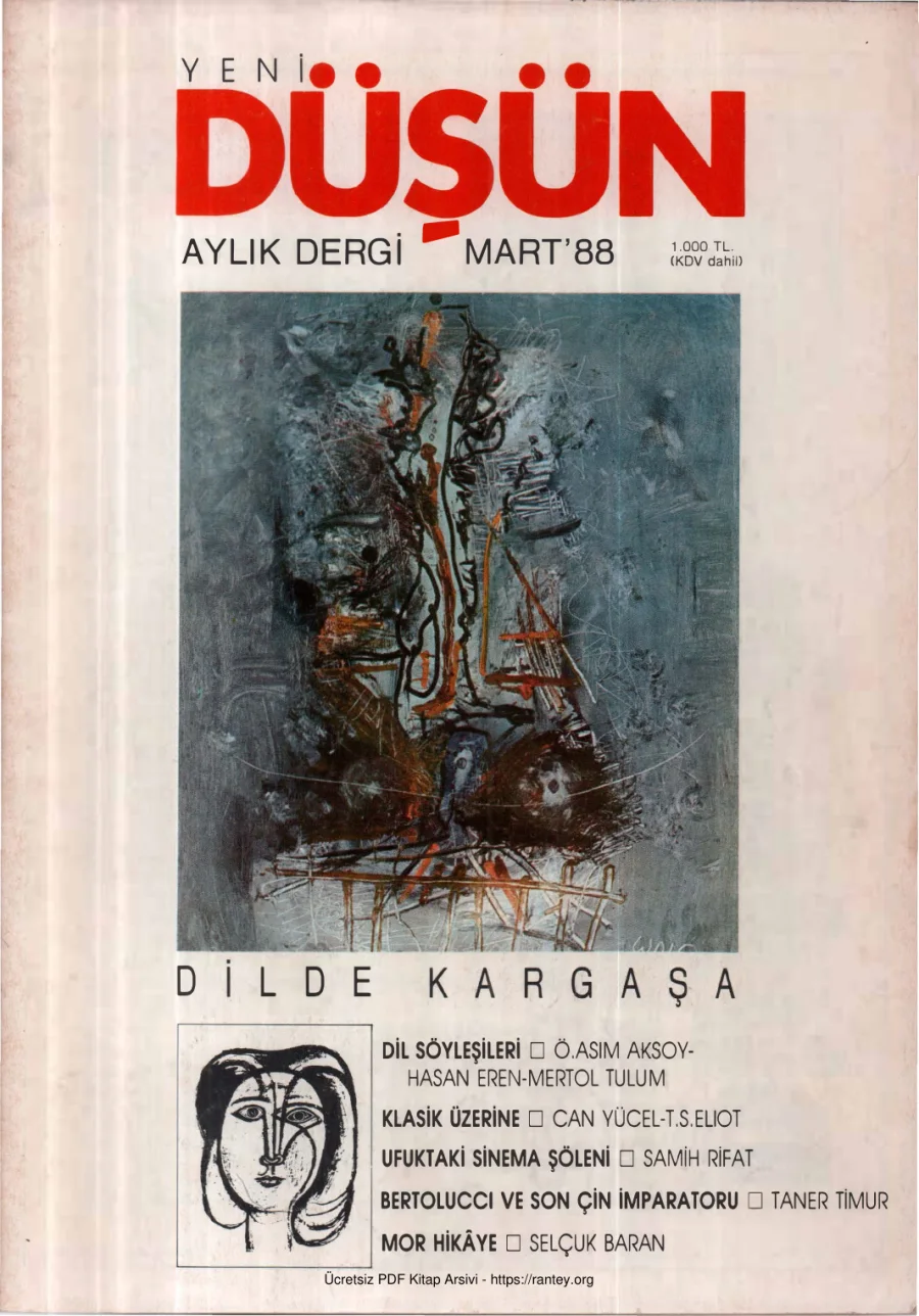 Düşün Sayı 048 Mart 88 kapak görseli